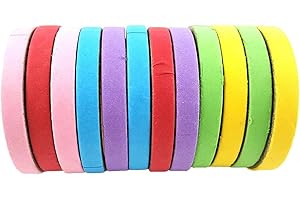 Generic Christmas Colorful 12PCS Paper Rings Bird Chewing Toys Interactive Biting for Conures Parrots and Birds (Yellow, One 