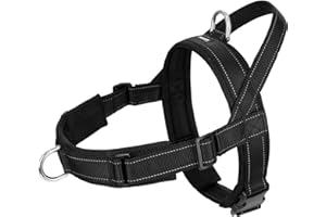 Arblina No Pull Dog Harness with Soft Mesh Padded, Adjustable Easy Walk Harness with Handle for Medium Large Dogs, Reflective