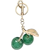 CHUQIU Fruit Bag Charm Purse Charms Keychain Strawberry Cherry Accessories Keychain For Women Birthday Valentine Day Gifts