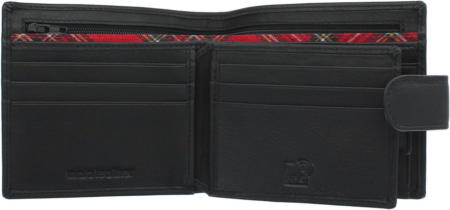 Mala Leather Braemar Collection Leather Wallet with RFID Protection 191_7 Black - Image 5