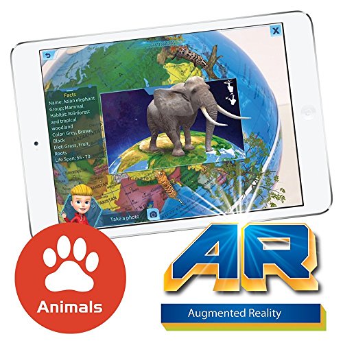 Oregon Scientific Starry Smart Globe Featuring Constellation Nightlight Augmented Reality World Geography Kids and Children's Learning Toy - Thumbnail 2