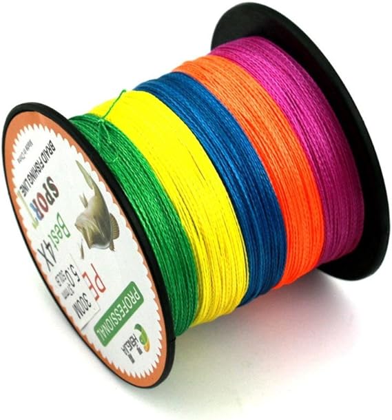 300m (328 Yard) PE Braided Fishing line (Purple, orange