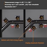 Neoteck Digital Angle Finder Level Protractor Bevel Gauge Magnetic Base LED view 3