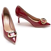 C.Paravano Women's Pumps | Women Heels Closed Toe | Pumps Shoes Women | Chic Pointed Toe Design | Comfort Heels