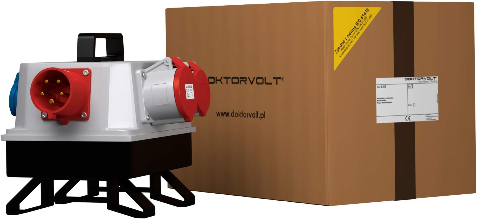 Power Distribution Building 1x32 A 1x16 A 3X230 V with 1x32 A Panel Connector Type 1409 Wall Distributor Splitter Garden Power Distribution 6176