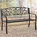 Patio Park Garden Bench Porch Path Chair Outdoor Deck Steel Frame New primary