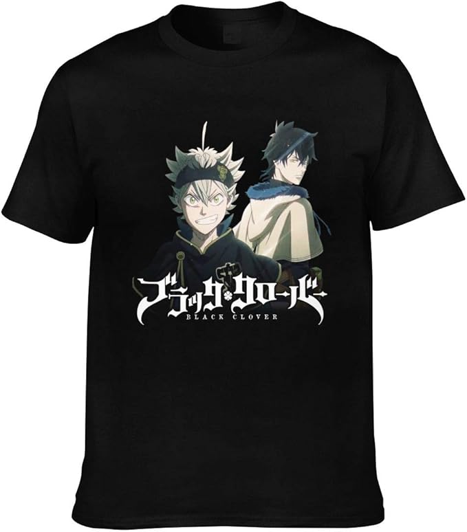 Amazon.com: Anime Black Clover Men's Cotton Casual Short Sleeve T-Shirt Gift: Clothing