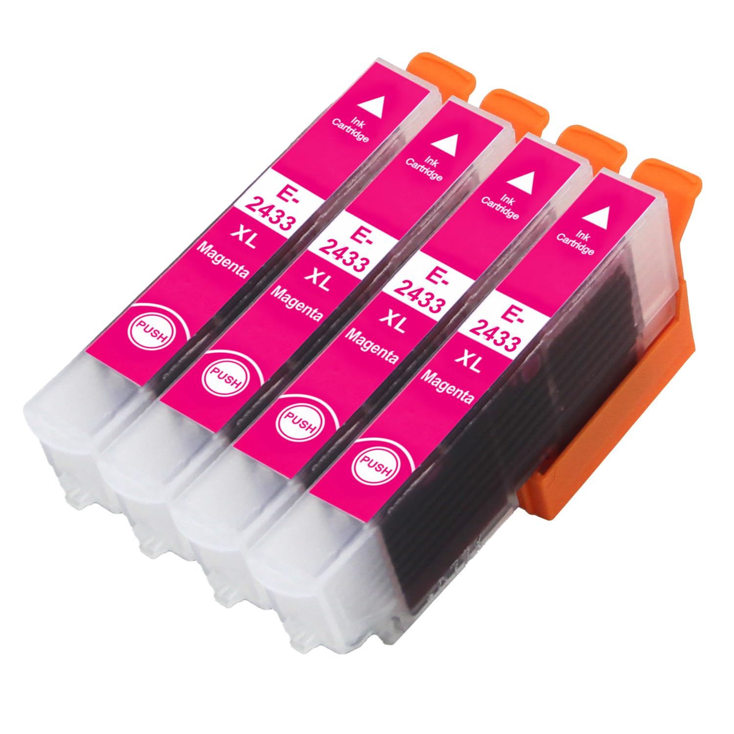 Go Inks Compatible 24XL Magenta Ink Cartridge – 4 Pack XL Multipack replaces T2433 for Epson Expression XP-55, XP-65, XP-750, XP-760, XP-850, XP-860, XP-950, XP-960, XP-970-12ml
