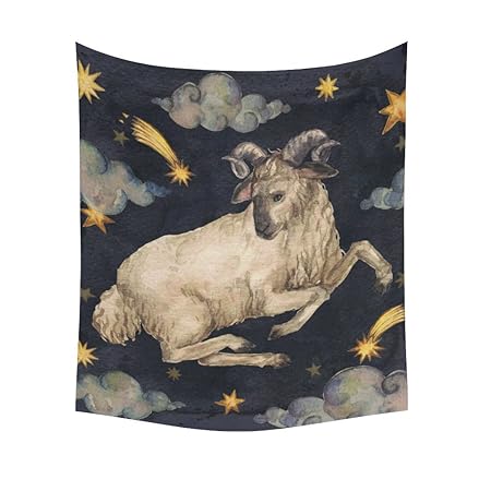 Vintage Retro Aries Painting Home Decor Wall Art Zodiac Signs