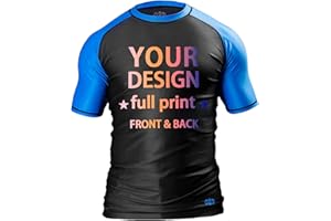 O2TEE Personalized Design Ranked Rashguard Compression Training Rash Guard for MMA BJJ Wrestling