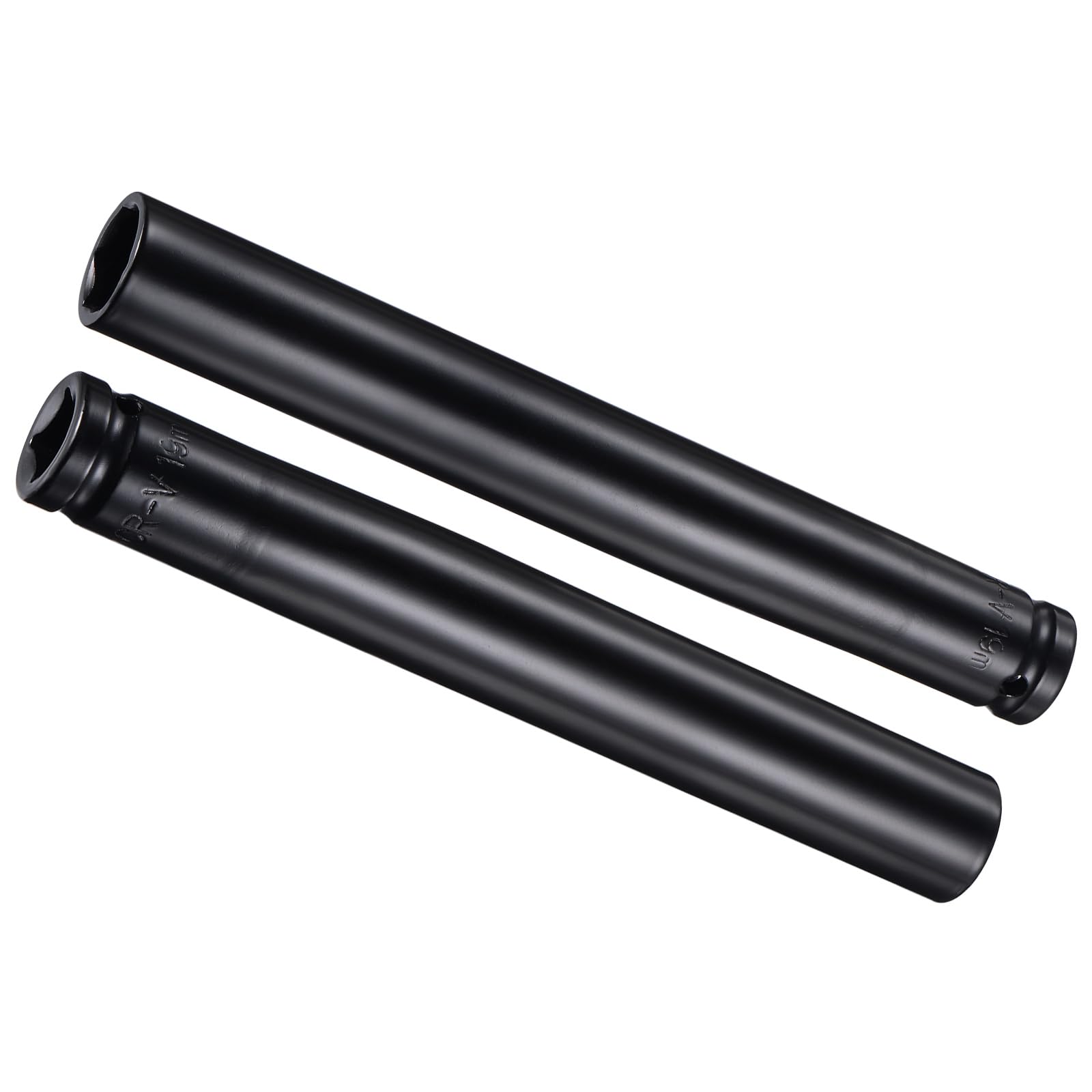 CoCud Deep Impact Socket, 1/2" Drive 19mm Socket, CR-V Steel Rounded Corner Design 6-Point Deep Impact Socket - (Applications: for Screw Removal), 2-Pieces