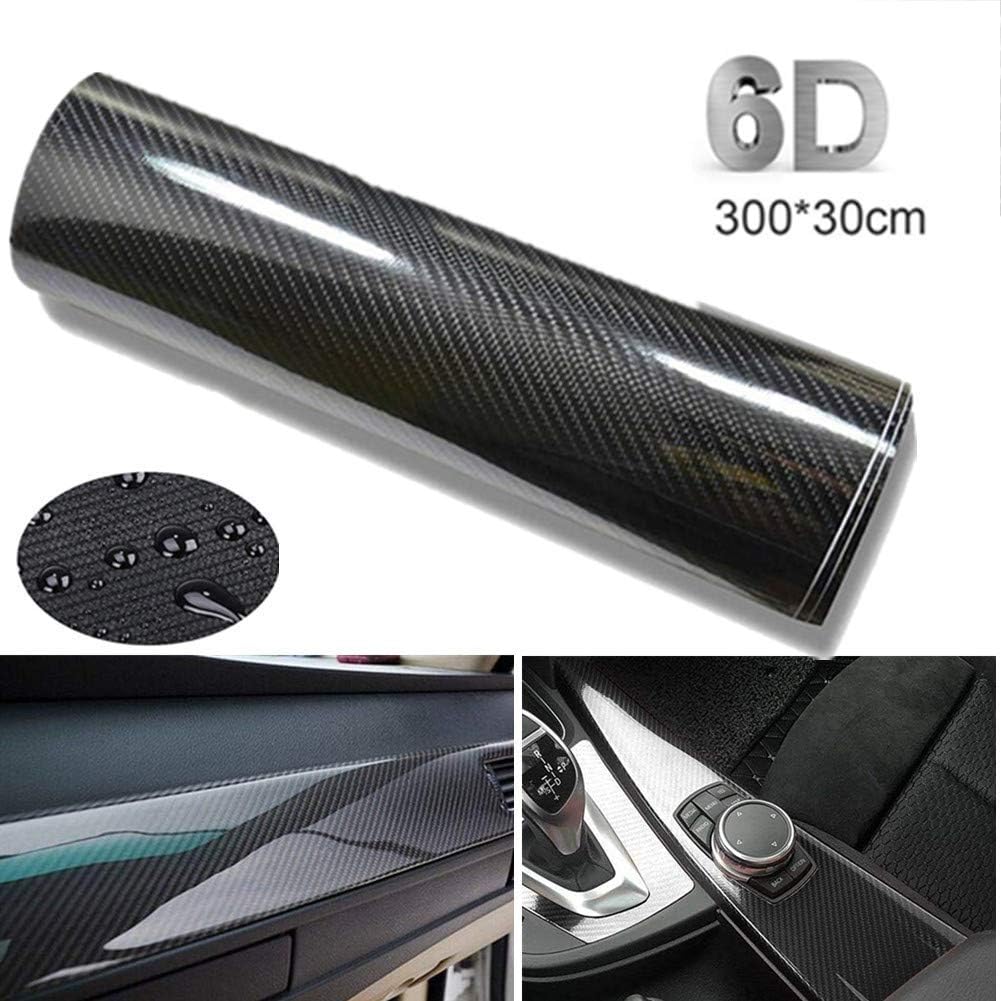 Pellicola Adesiva Carbonio 3D Per Auto/Moto - 100x250cm, Nero, Effetto Carbonio - Foto 13