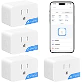 SONOFF S61s Matter Smart Plug 15A Wi-Fi Outlet with Energy Monitoring 4pack | Matter smart plug with power monitoring, 15A load, cost tracking, overload protection, ETL Listed, Alexa, Apple Home, Google