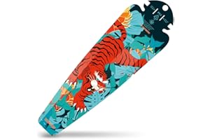 RideGuard PF2 - Rear Saddle Mudguard Fender. Fits All Standard Rail Saddles, MTB, Gravel, Commuter, Road Bikes. UK Made from 100% Recycled Plastic Waste and 100% Recyclable.