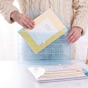 LSCC 5pcs / Lot A4 Bolsa de Documentos de plástico Transparente/Bolsa