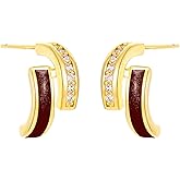 14K Gold Plated Cubic Zirconia Drop Earrings for Women Jewelry