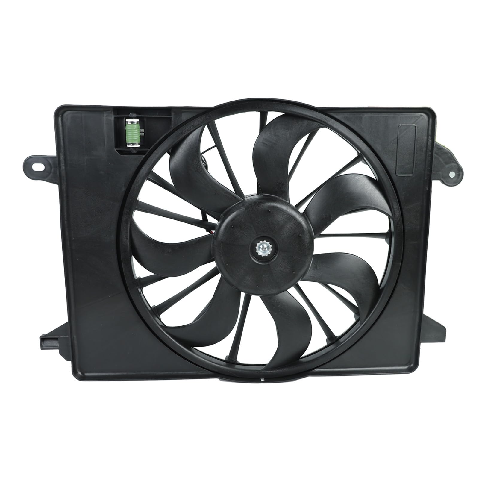 Photo 1 of 12V AC Condenser Cooling Radiator Fan Assembly Compatible with 2010-2017 Dodge Charger 2009-2018 Dodge Challenger 2.7L 3.5L 6.1L 6.4L 68050129AA 621-526