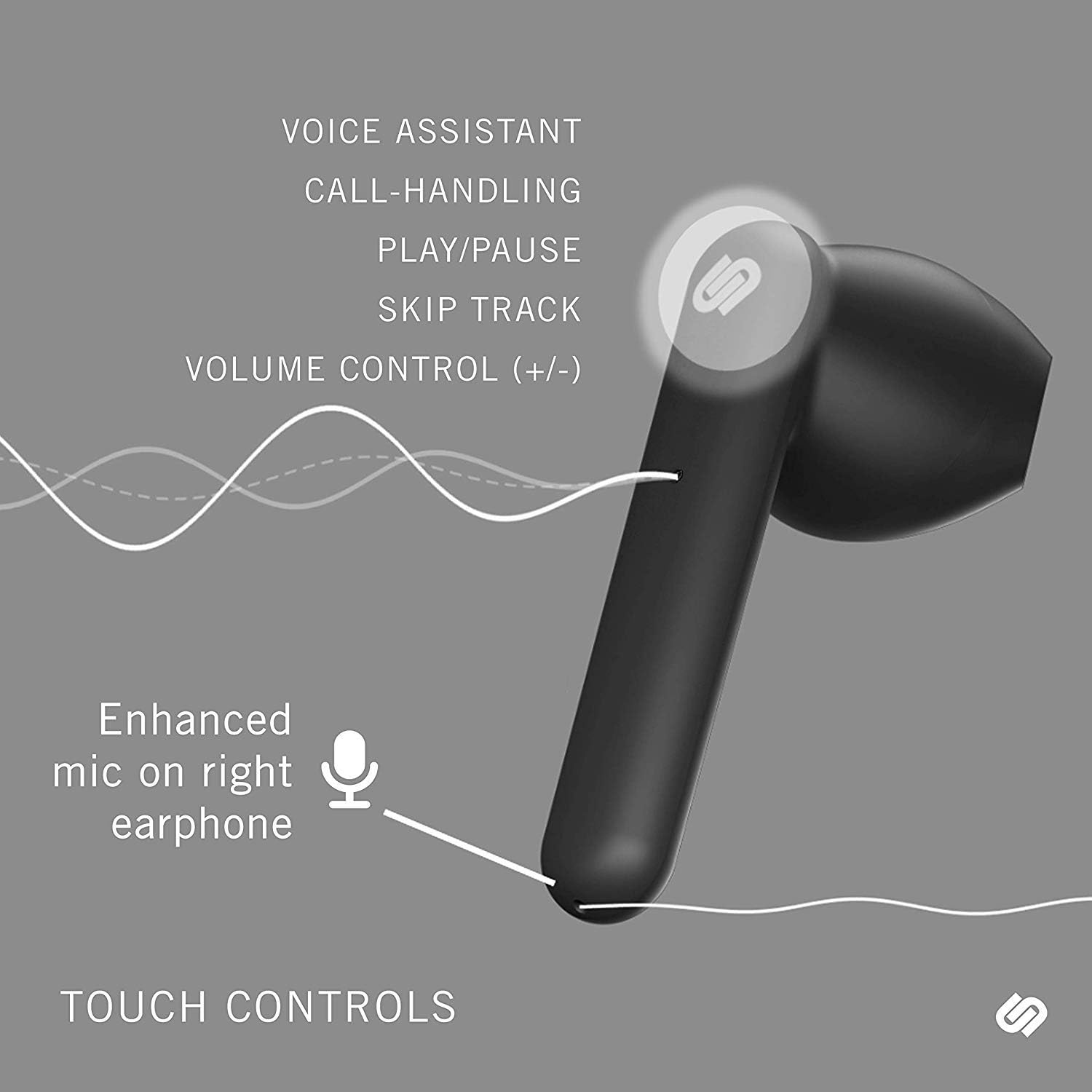 Urbanista Stockholm True Wireless Headphones 14H Total Battery Life Bluetooth 5.0 with Charging Box Touch Control and Double Microphone Headphones Compatible with iOS and Android - Image 5