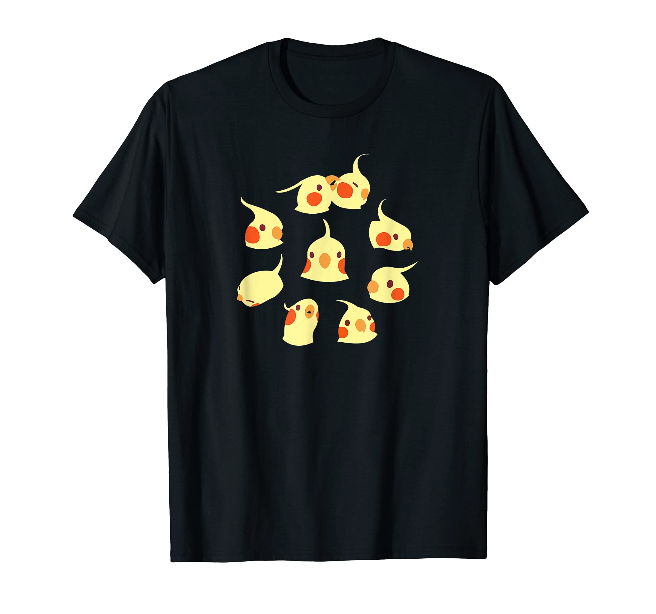 Cockatiel Heads Everywhere Funny Bird Parrot Meme T-Shirt