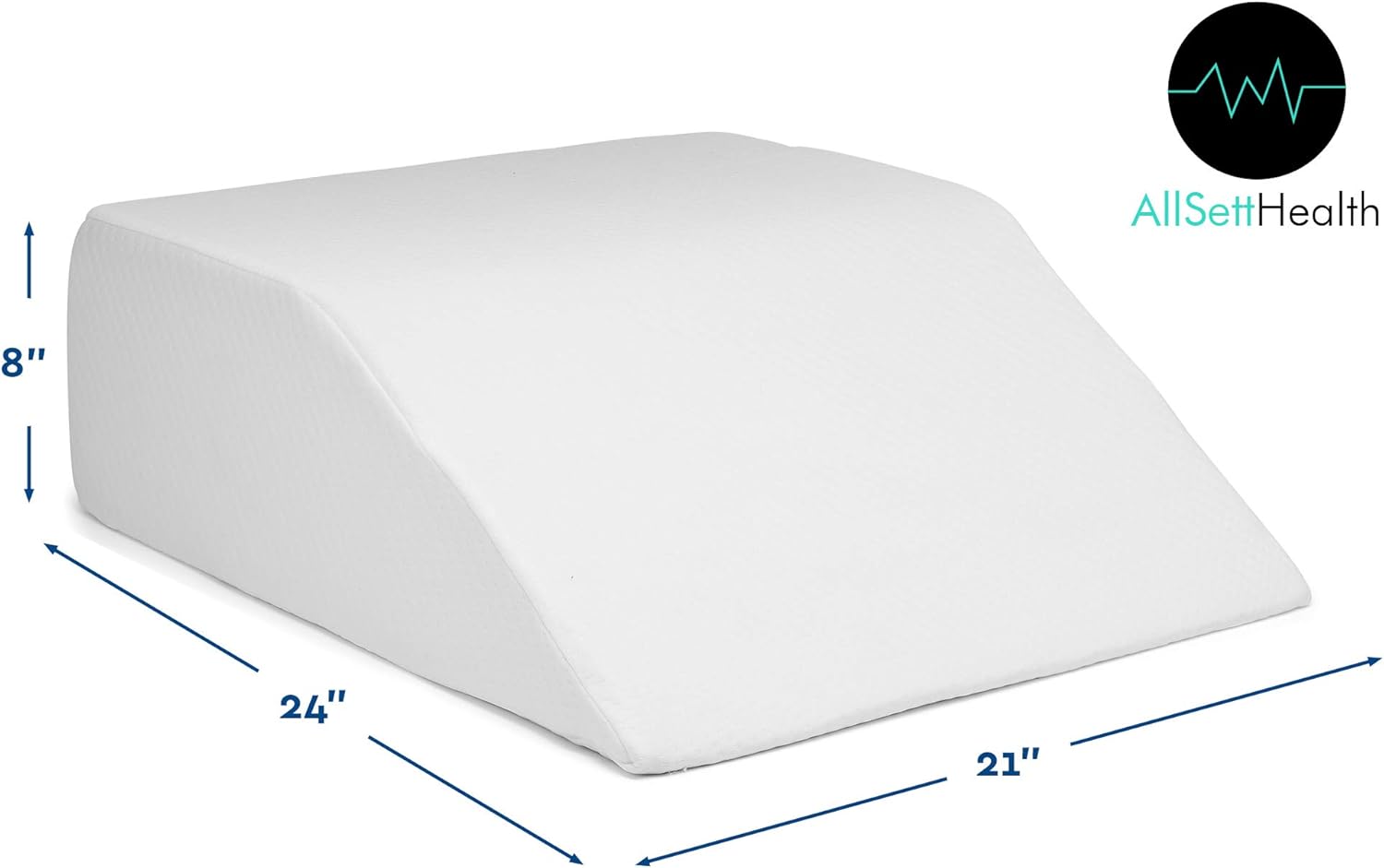 Leg Elevation Pillow - Cooling Gel Memory Foam Top, High-Density Leg Rest Elevating Foam Wedge- Relieves and Recovers Foot and Ankle Injury, Leg, Hip and Knee Pain, Improves Blood Circulation: Kitchen & Dining