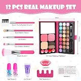 Aomig 33 Color Kids Makeup Set 12 PCS Non-Toxic Washable Princess Kit view 2