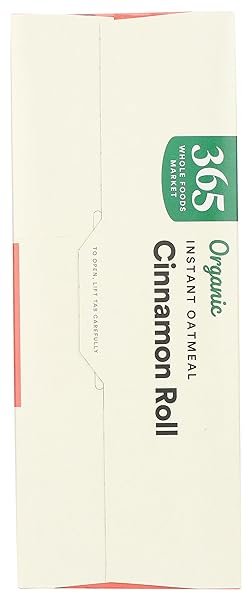 365 BY WHOLE FOODS MARKET, ORGANIC INSTANT OATMEAL, CINNAMON ROLL FLAVOR, 11.3 OUNCE