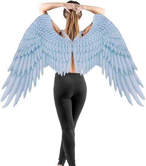 Amazon Taippan 天使 翼 3d天使の羽 コスプレ小道具 不織布 妖精 エンジェル 羽根 コスチューム 羽 仮装 ハロウィンテーマ パーティー衣装 アクセサリー 大人用 男性 女性 パーティーやイベント 撮影会 カーニバル 空色 コスプレ 仮装 通販