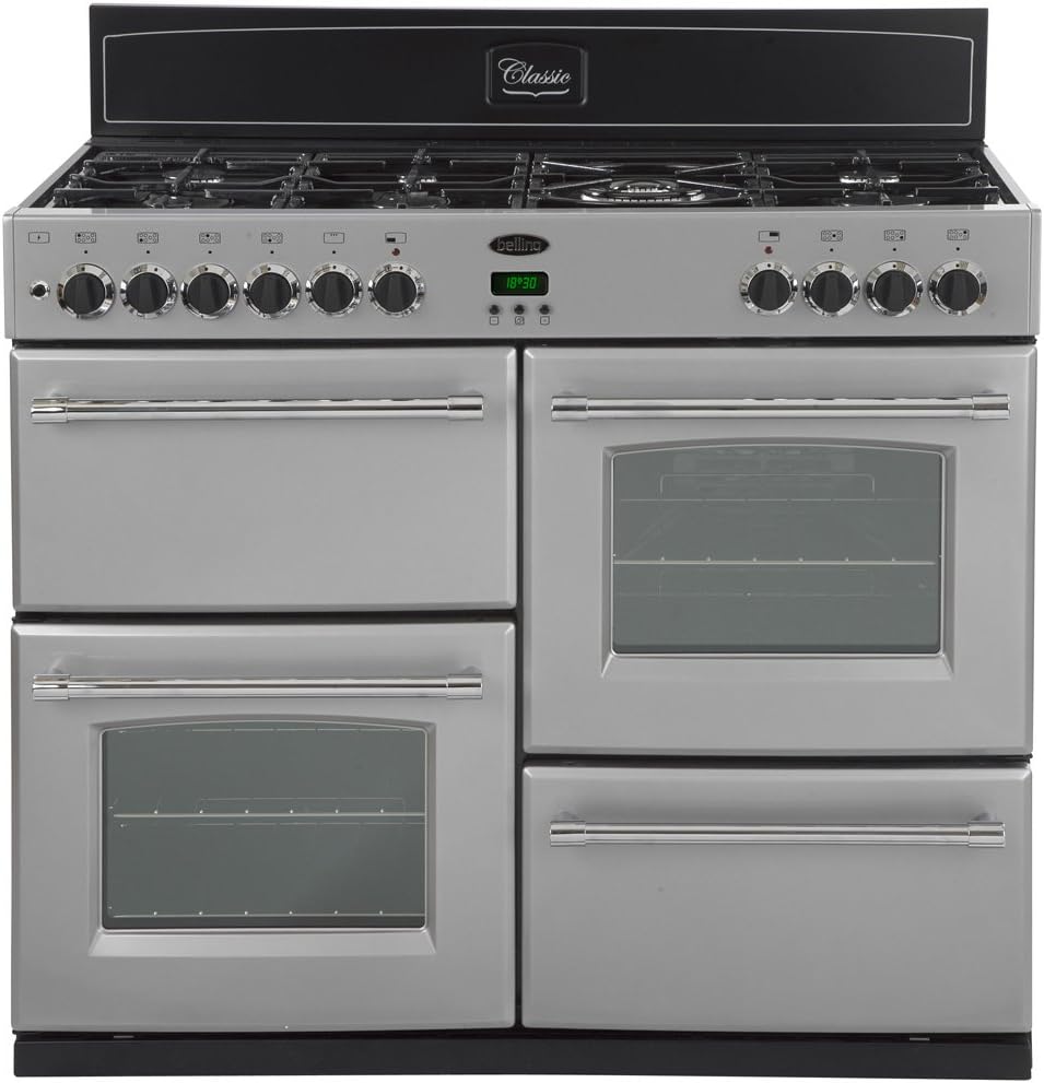 Belling Classic 1100GT 110cm Gas Range Cooker in Silver Amazon.co.uk