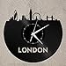 London Vinyl Wall Clock Cityscape Travel Gift