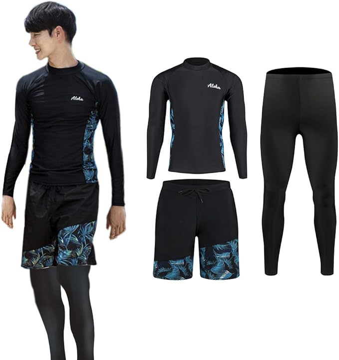 Amazon Zhpuat ラッシュガード メンズ 水着 長袖 前開き レギンス サーフパンツ フィットネス 男性 豪華五点セットuvカット温泉 ビーチ 水泳 スイミング 吸汗 速乾 水着 通販 Amazon Zhpuat ラッシュガード メンズ 水着 長袖 前開き レギンス サーフパンツ フィットネス 男性 豪華五点セットuvカット温泉 ビーチ 水泳 スイミング 吸汗 速乾 水着 通販