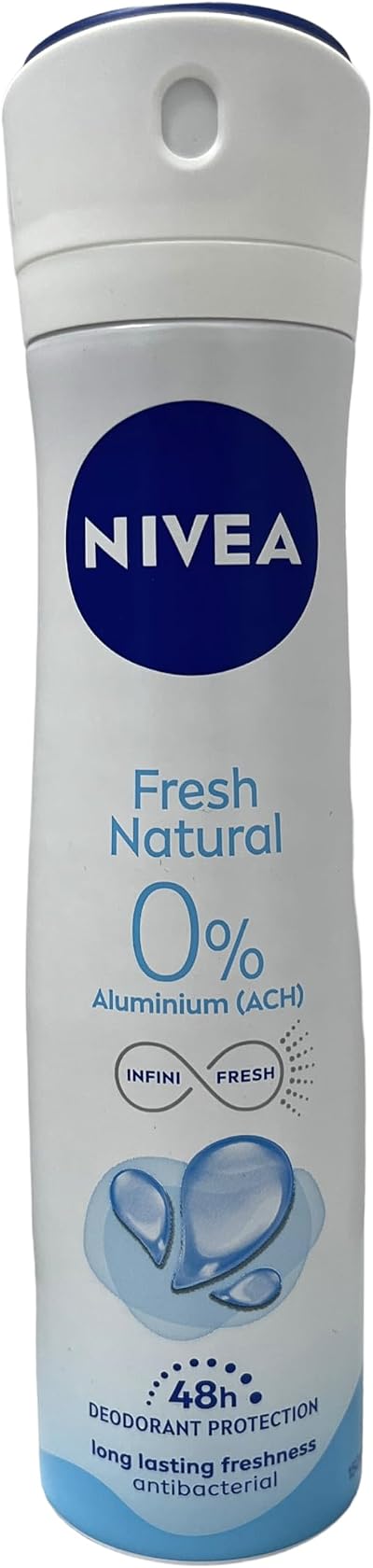 NIVEA Aluminium-Free Fresh Clean Deodorant Spray 200ml Pack of 6