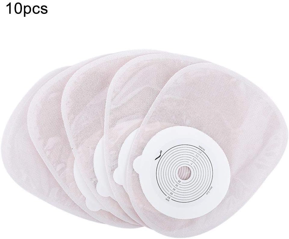 Rockyin 10pcs/Pack One-Piece System Ostomy Bag Medicals Drainable Pouch Colostomy Bag Ostomy Supplies: Home & Kitchen