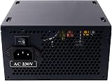 JUSTOP 700W ATX Power Supply PSU 120mm Fan 8-Pin 12V 6+2 Pin PCI-E 6x SATA view 6