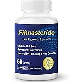 Fihnasteride Advanced Hair Growth Support - Natural DHT Blocker - Help Nourish Follicles & Maintain Healthy Hair - 60Tablets