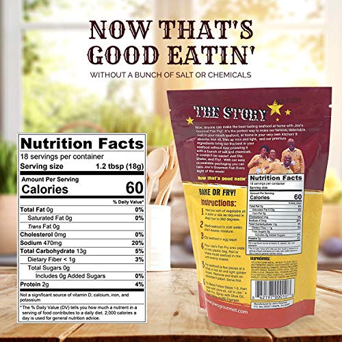 Joes Gourmet Fish Fry Seasoning Mix As Seen On Shark Tank (Original