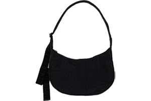 BAGGU Medium Nylon Crescent Bag - Black