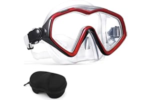 IGYM Professional Snorkel Diving Mask, Ultra Clear Lens with Wide View Tempered Glass Snorkeling Mask Gear,Anti Leakage Scuba Mask, Silicone Swimming Goggles Mask for Adults