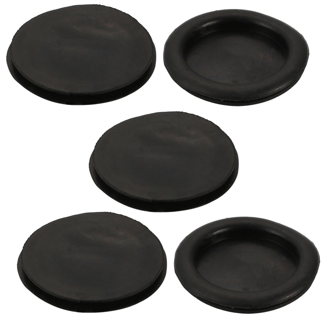 Sourcingmap 5pcs Wire Protective Grommets Black Rubber 45mm Dia Single Side Grommets