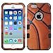 MYTURTLE Shockproof Hybrid Case Hard Silicone Shell High Impact Protection Package Including [9H Flexible Nano Glass Protector] Full Body Cover for iPhone 6s, iPhone 6, Ball Sports Basketball