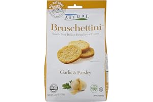 Asturi Bruschettini, Garlic and Parsley, 4.23 Ounce by Asturi