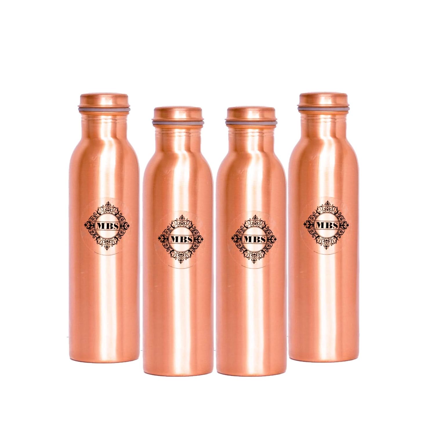 MBS Pure Copper Bottle, 1 Litre, 4Piece, Brown Amazon.in Home & Kitchen