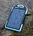 Nexcon Solar Charger 5000mAh Rain-resistant Dirt/Shockproof Dual USB Port Portable Charger Backup Power Pack for iPhone 6 plus 5S 5C 5 Samsung Galaxy S6 S5 S4 S3 Note 4 3, All USB Devices, Blue