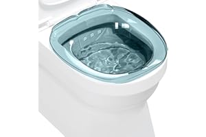 Sitz Bath Hemorrhoids, Sitz Bath for Toilet Hemorrhoids Safe PET Basin with Removable Cleaner Deepen Tub with Hanging Hole fo