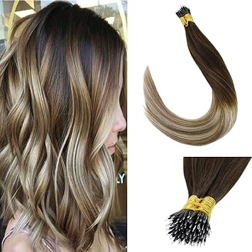 Buy Laavoo 20 Per Bonded Balayage Human Hair Extensions Highlight