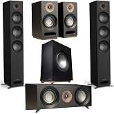 Jamo S 809 5.1 Home Theater Pack, Black | Includes S 809 Towers, S 810 Subwoofer and S 83 Center for surround sound, home theater and cinematic audio
