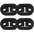 4PCS Rubber Exhaust Hangers with 2 12mm Holes - Professional Muffler Hanger Universal Fit for Car Truck SUV - Exhaust System 