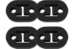 4PCS Rubber Exhaust Hangers with 2 12mm Holes - Professional Muffler Hanger Universal Fit for Car Truck SUV - Exhaust System 