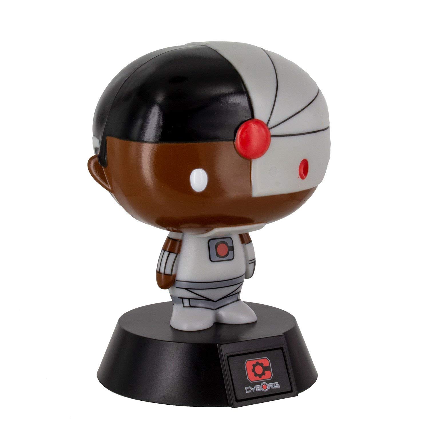 Cyborg Paladone PP4045DC 3D Character Ideal Night Kids Bedrooms, Office & Home | Officially Licensed Figurine | Pop Culture Lighting Merchandise, Black/Grey