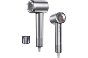 TAILULU Hair Dryer, 160000 RPM High-Speed Ionic Blow Dryer Portable Professional Lightweight Hair Dryers with 200 Million Negative Ions, Fast-Drying, Quiet Hair Dryer with Nozzle for Travel, Home, Salon（HF03）