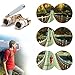 Uarter Opera Glasses Theater Vintage Binoculars With Handle Silver with Gold Trim 3X25